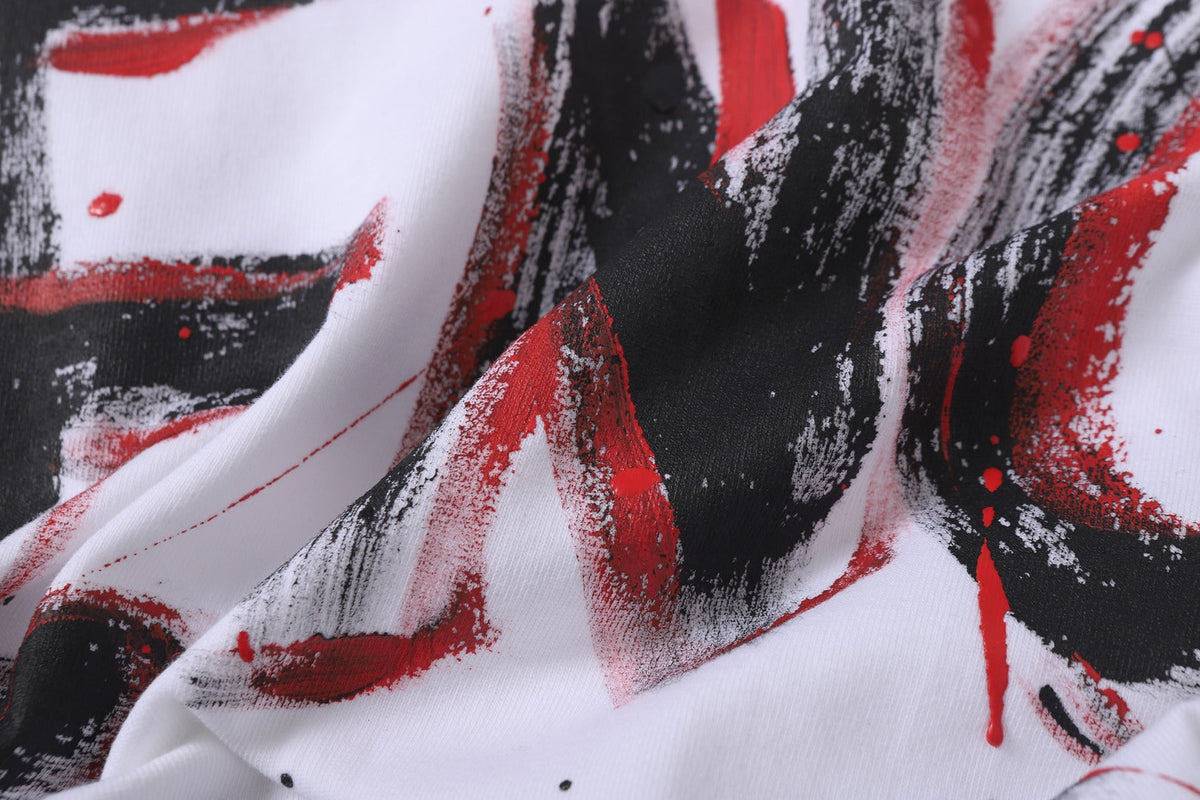 Fashionable classic round neck short sleeved shirt