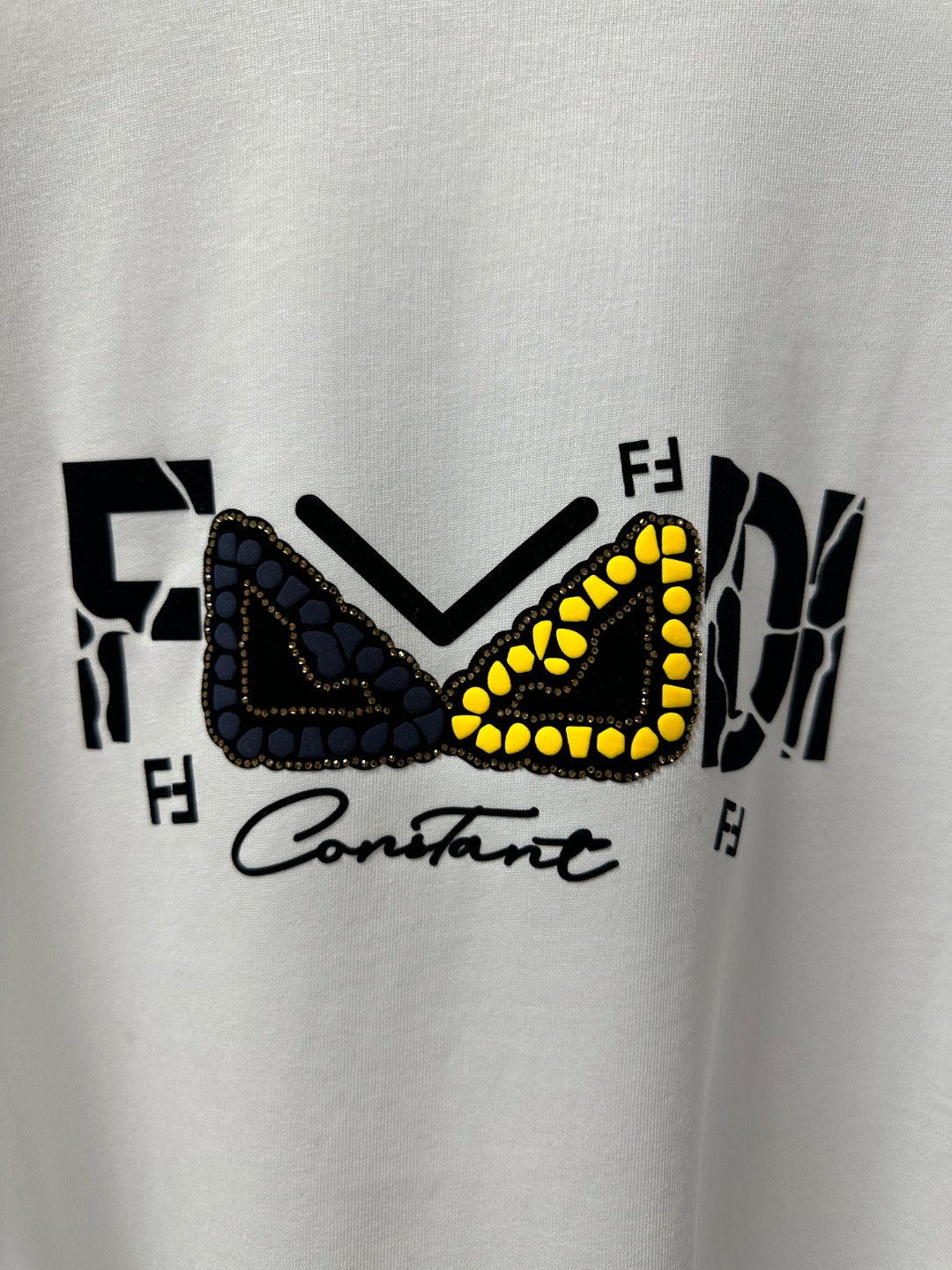 High end rhinestone cloth sticker technology T-shirt short sleeved