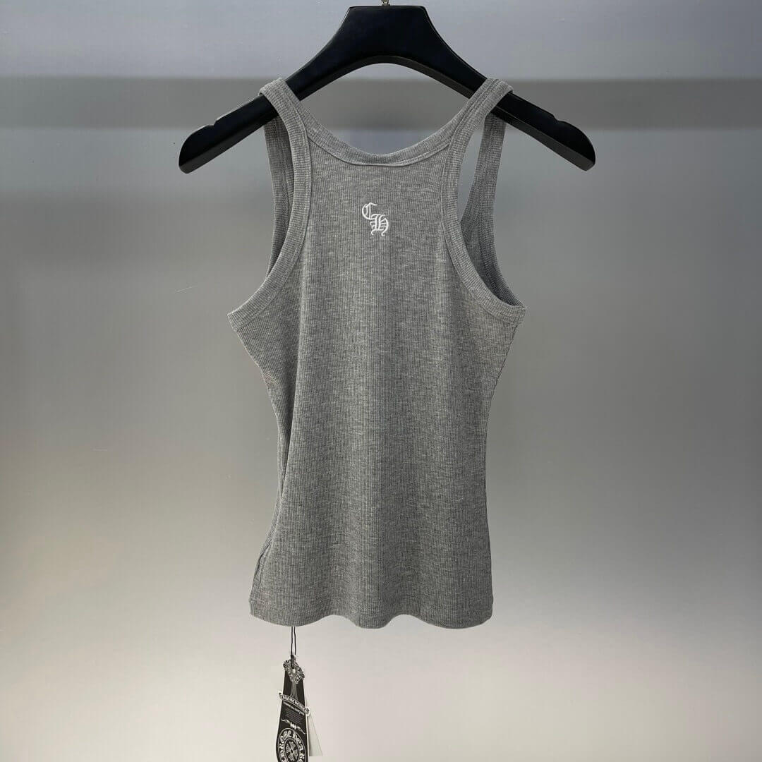Sanskrit Embroidered Ribbed Vest