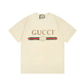 Early spring printed letter short sleeved shirt