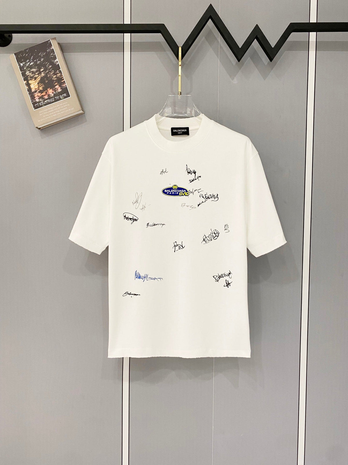 Classic letter printed pure cotton T-shirt -9