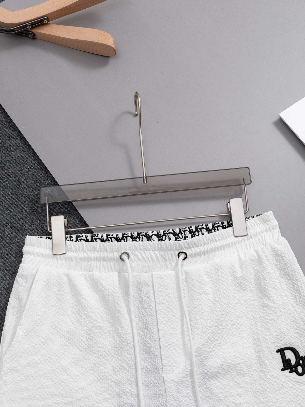 New waffle milk silk quick drying beach shorts