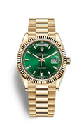 Yellow gold - Green dial - Automatic - 36mm