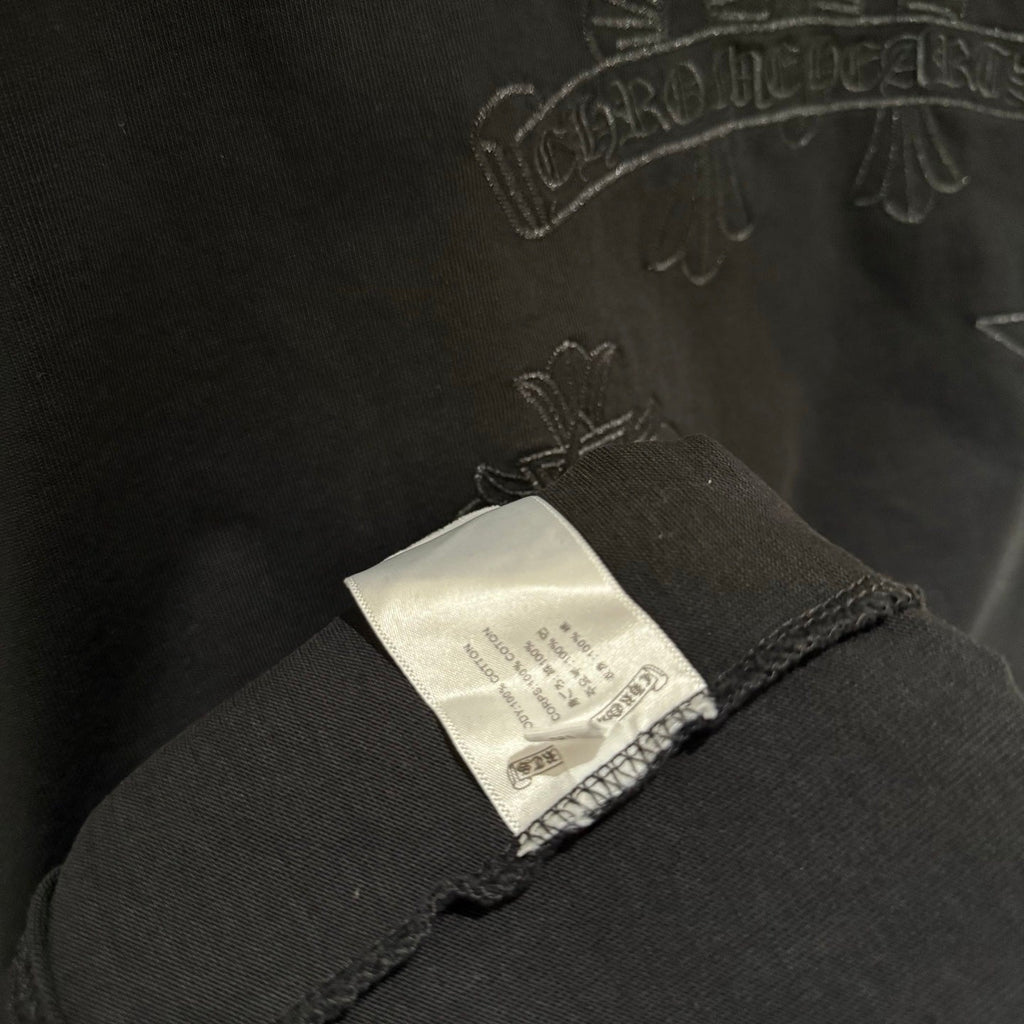 Embroidered T-shirt with front and back panels