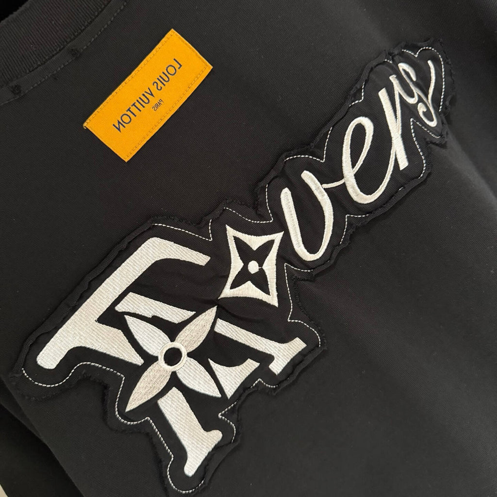 Vintage Letter Patch T Shirt