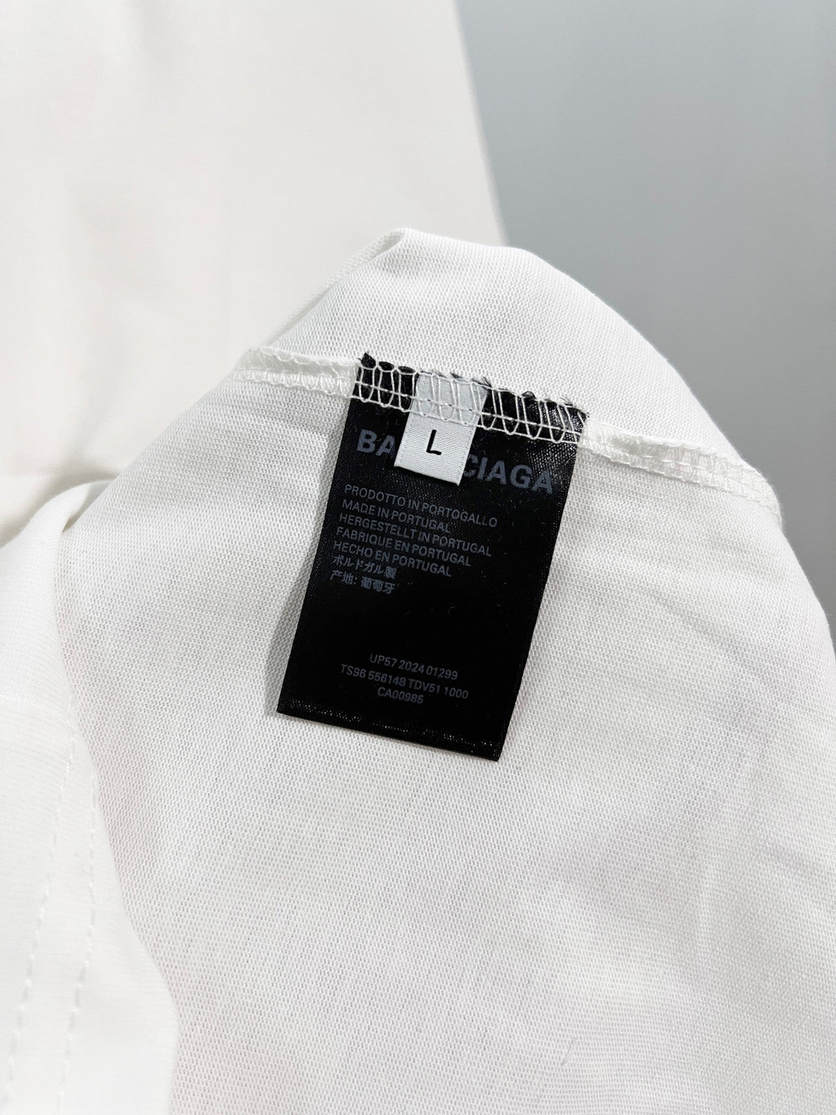 3D raised printed letter round neck T-shirt