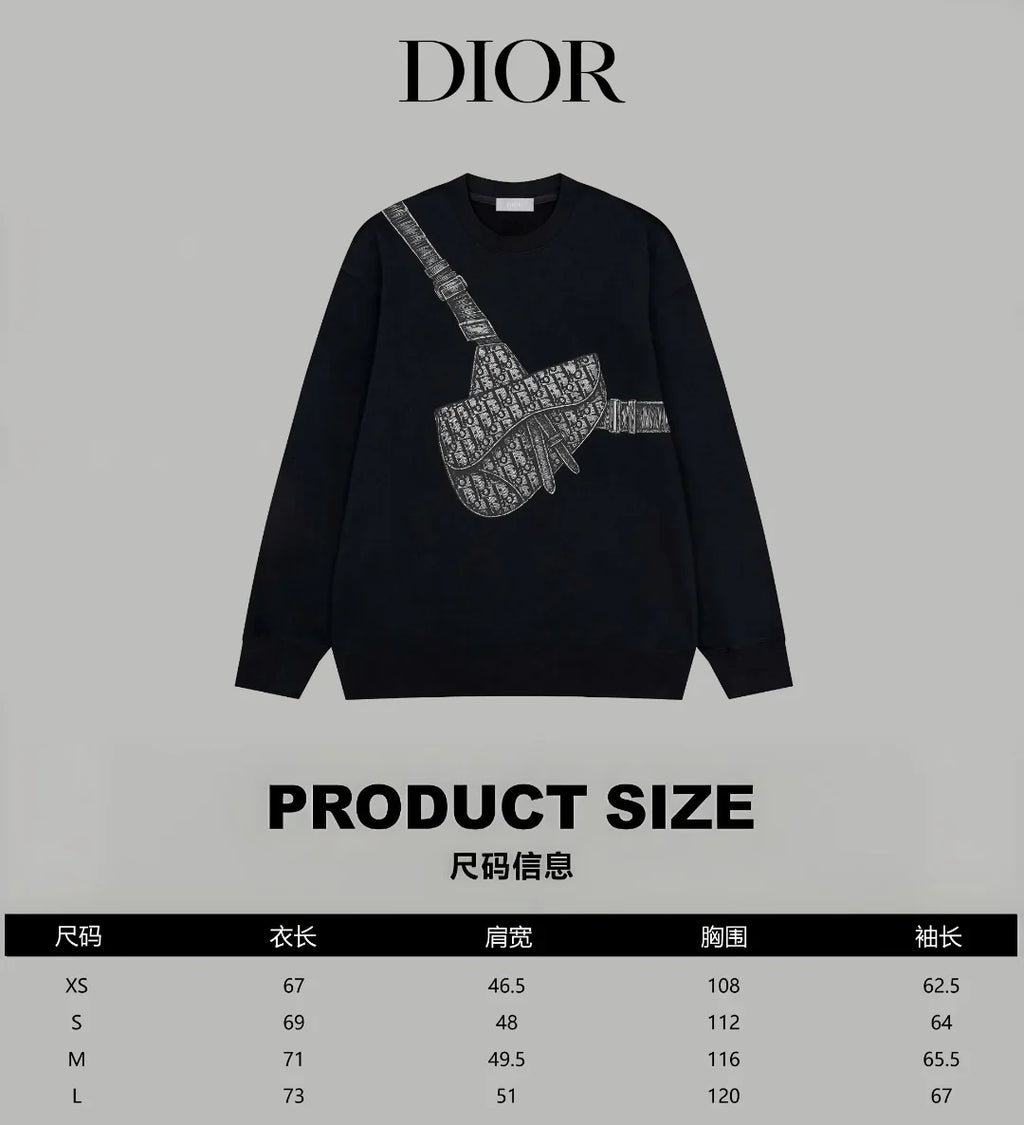 Printed looped long sleeved hoodie