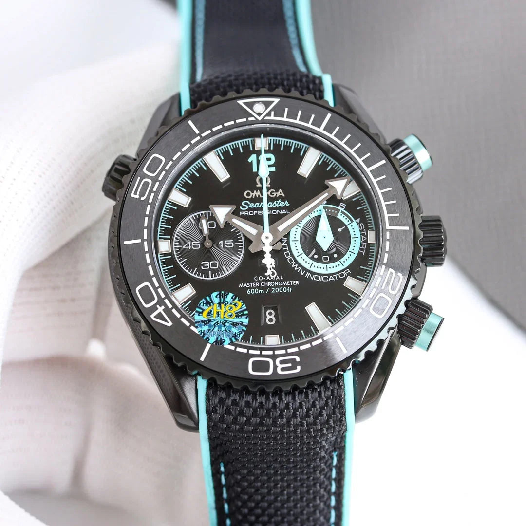 Chronograph - Selfwinding- Black Rubber Special Edition -  Automatic - 45.5mm