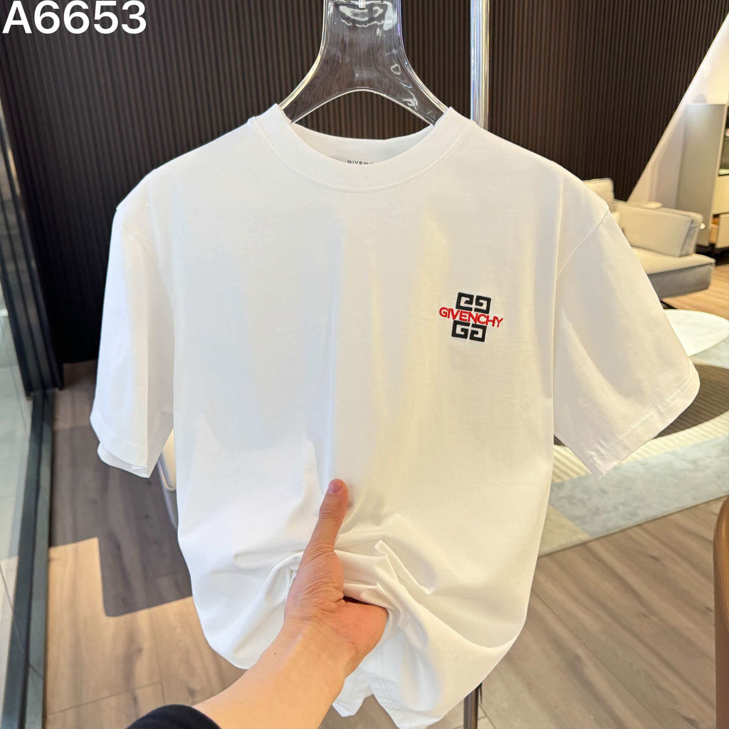 New embroidered letter short sleeved shirt