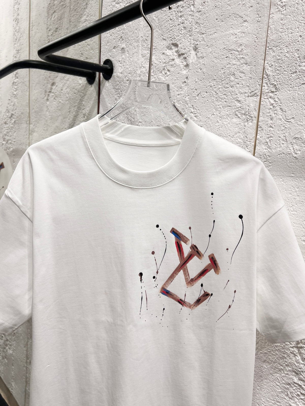 Loose hand drawn T-shirt -5