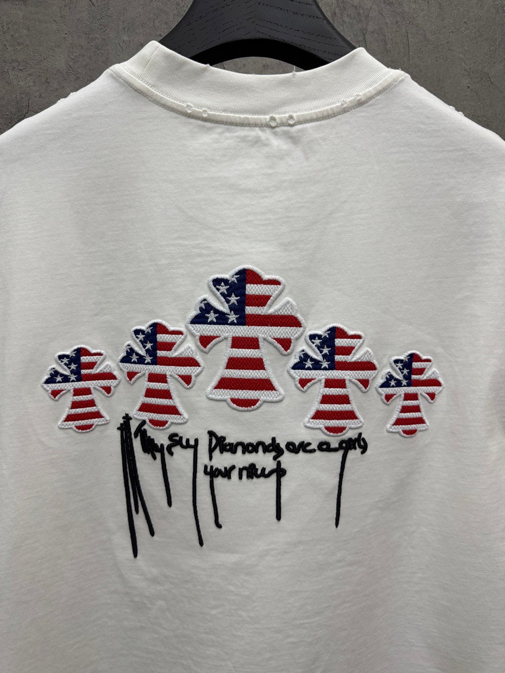 3D Hollow Embroidered Short Sleeve