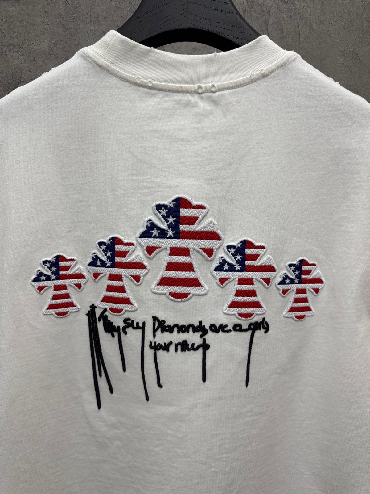 3D Hollow Embroidered Short Sleeve