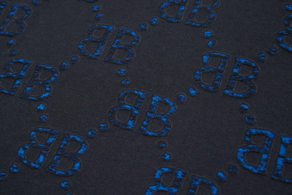 Classic logo burned jacquard short sleeved shirt