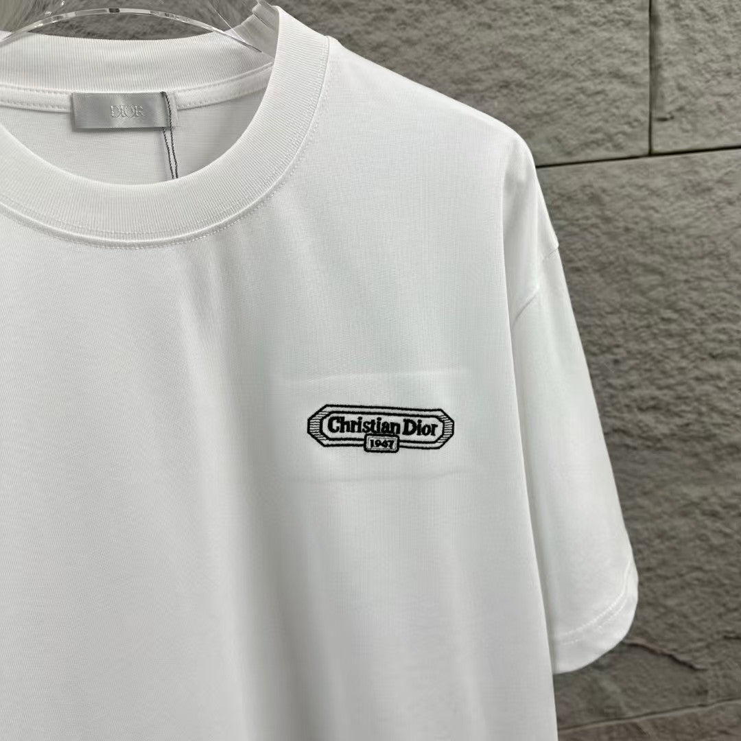 New letter simple embroidered T-shirt