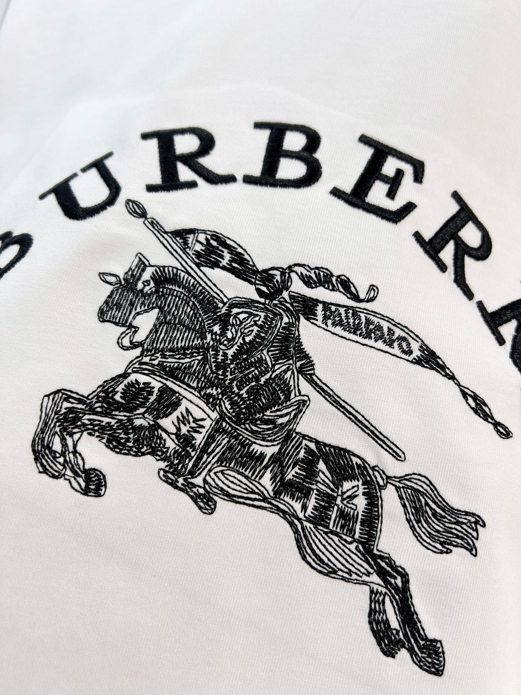 Embroidered T-shirt with 10000 stitches in front and back