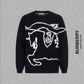 War horse knitted round neck sweater