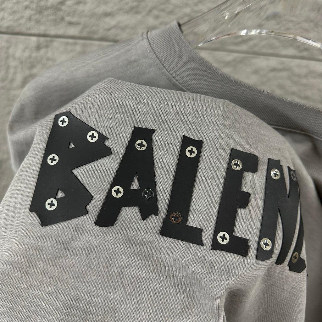 Hot stamping+hot drilling process pure cotton fabric short sleeved T-shirt for both men and women