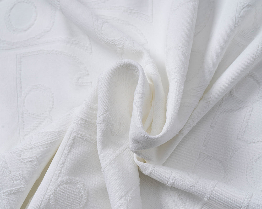 Knitted jacquard fabric lapel T-shirt
