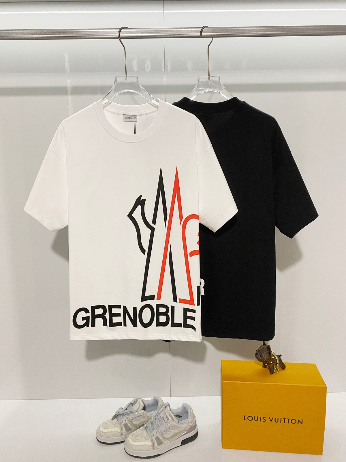 Arm Zhangzi Color blocked Round Neck T-shirt