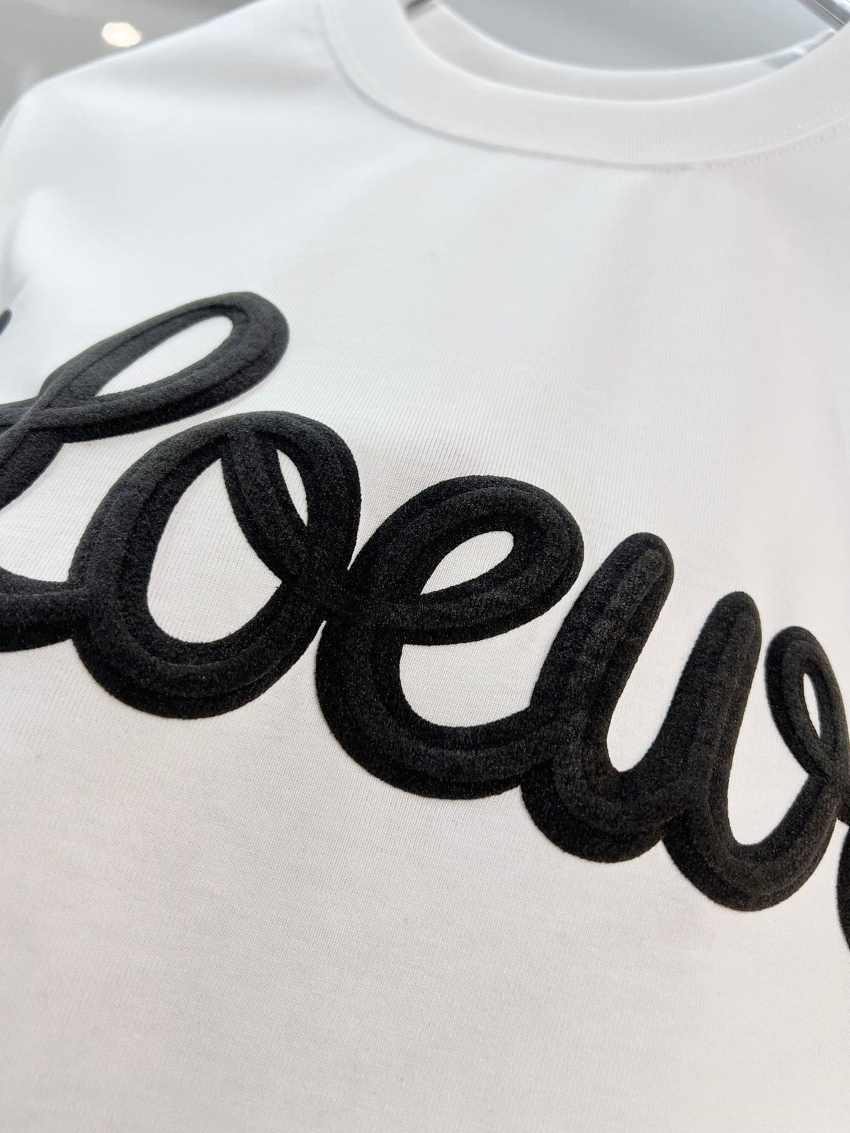 New foam letter short  shirt
