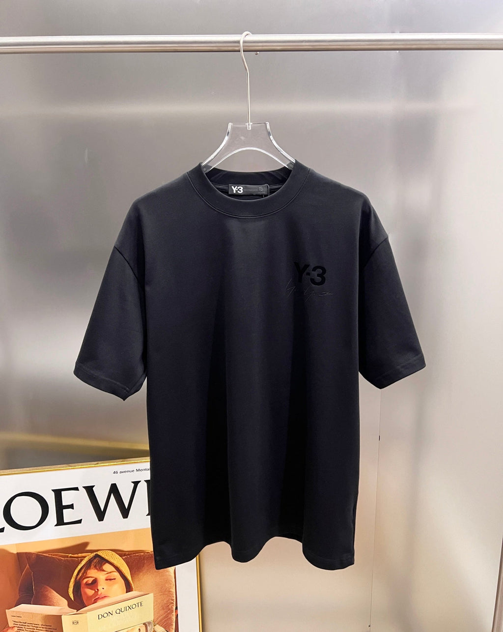 Signature letter 3D craft short sleeved T-shirt