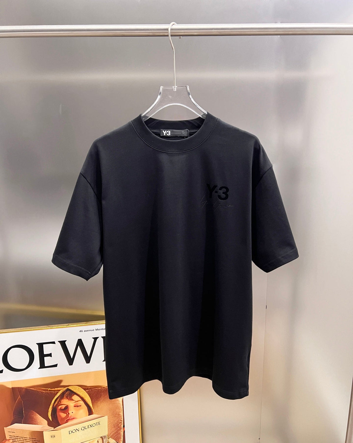 Signature letter 3D craft short sleeved T-shirt