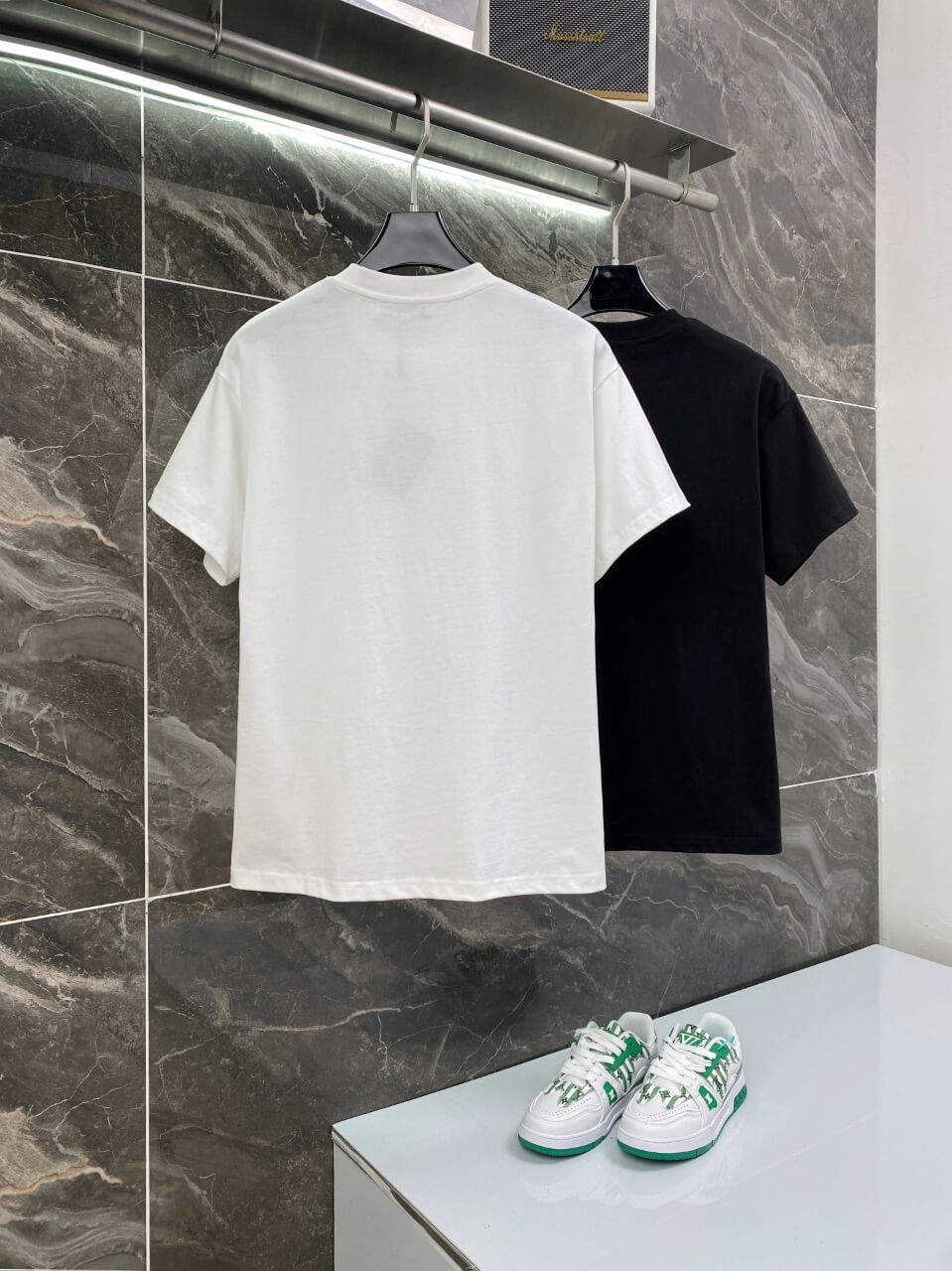 Triangle Letter Print T Shirt
