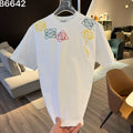 New embroidered letter short sleeved shirt