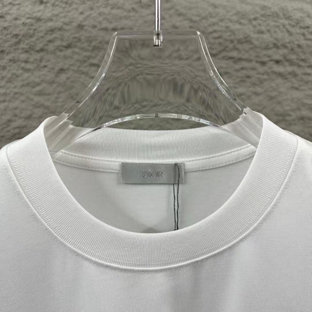 New letter simple embroidered T-shirt