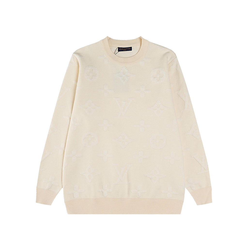 New jacquard wool knitted sweater sweater