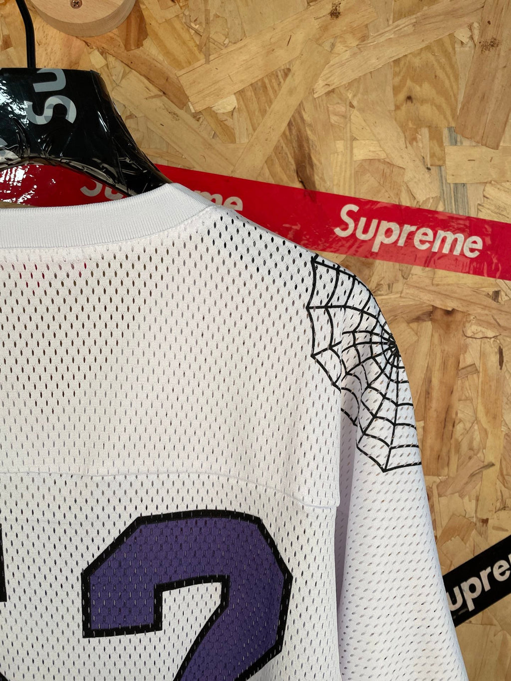 52 mesh letter embroidered V-neck football jersey casual sports short sleeved T-shirt