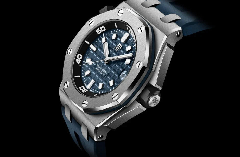 Rubber Watchband - 904L Steel - Automatic - 42mm