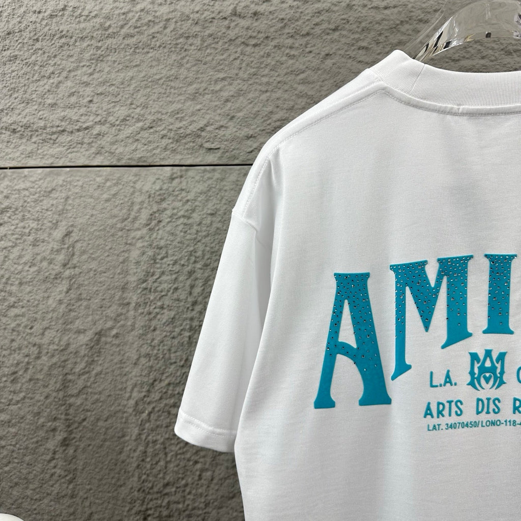 Classic letter hot stamping+plush technology unisex T-shirt