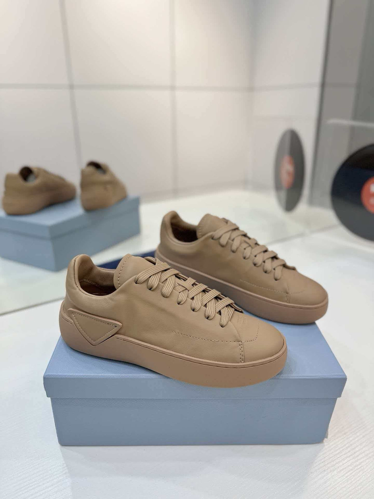 Court series coral colored sports shoes