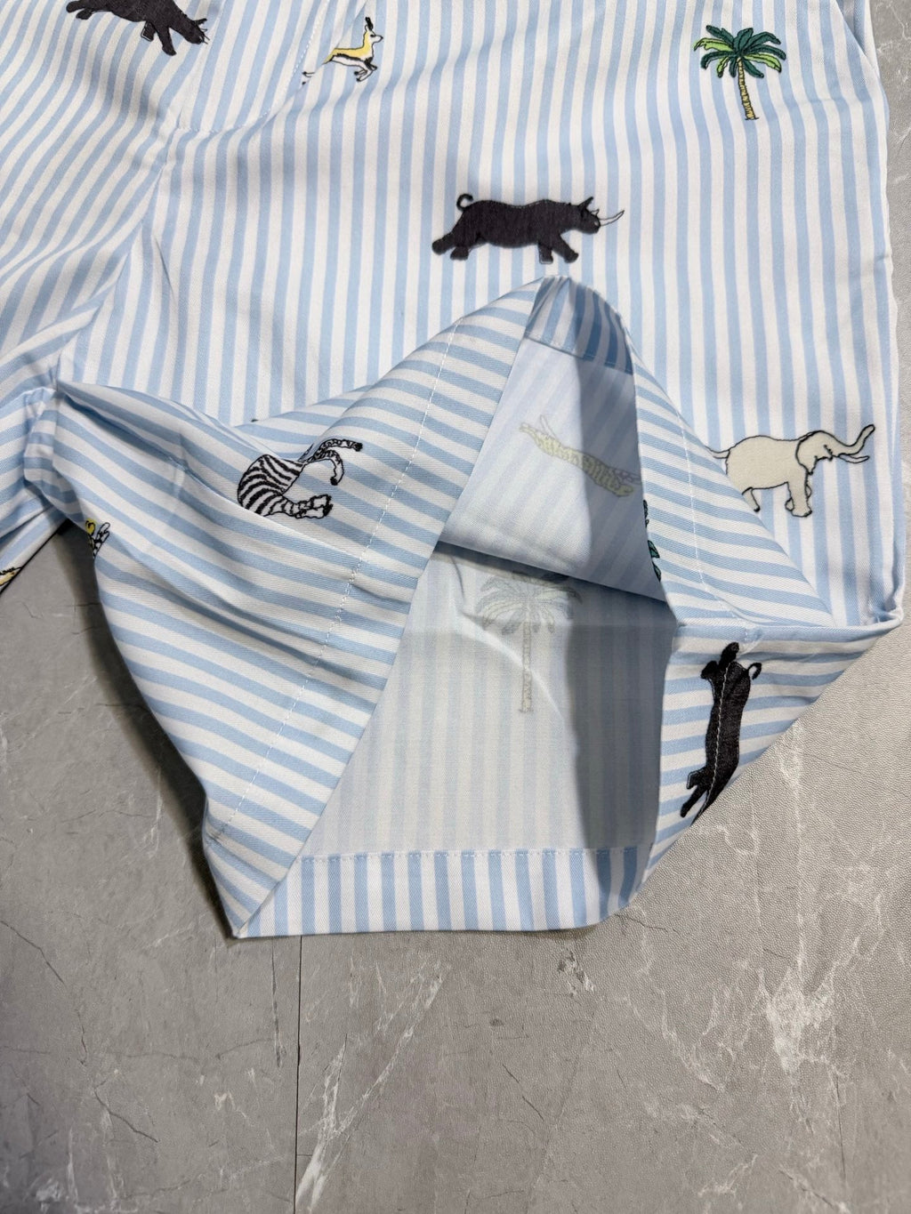 New striped shorts
