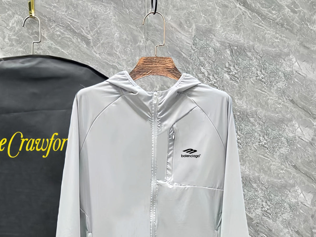 Men's and women's hooded sports jacket, lightweight jacket, sunscreen jacket