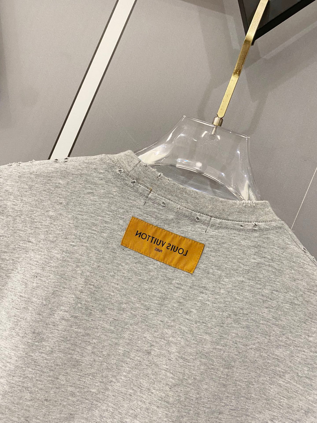 Grind and wash water to make old classic couple casual short sleeved T-shirt