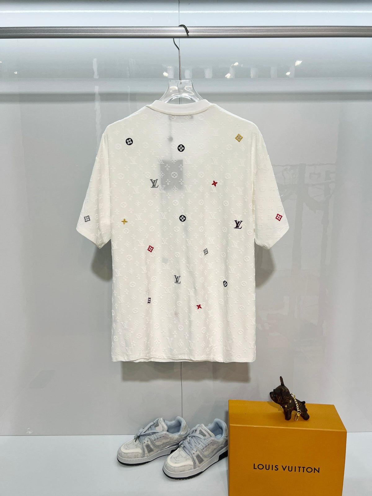 New full body floral letter T-shirt