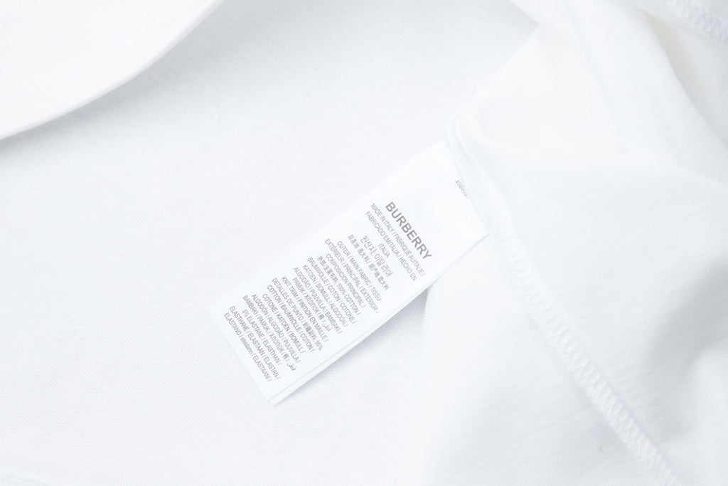 Grid stitch embroidered T-shirt