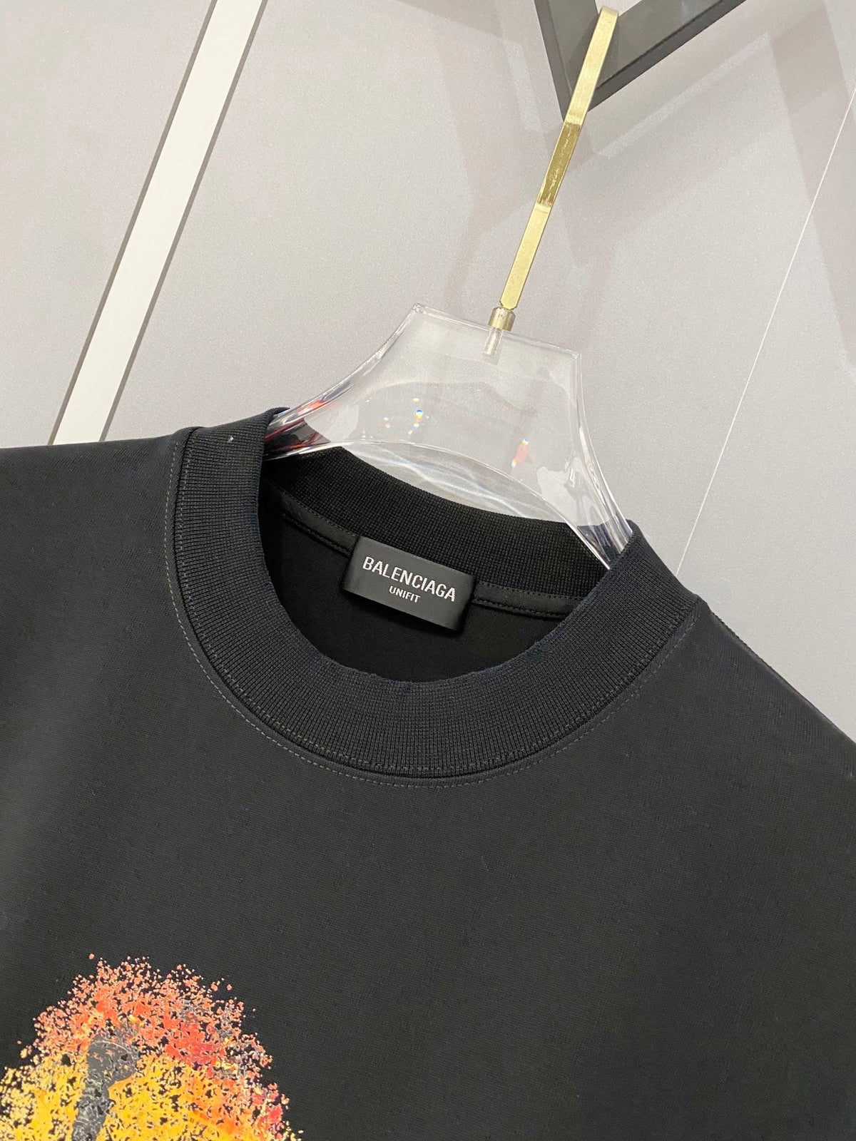 Classic letter printed pure cotton T-shirt -012
