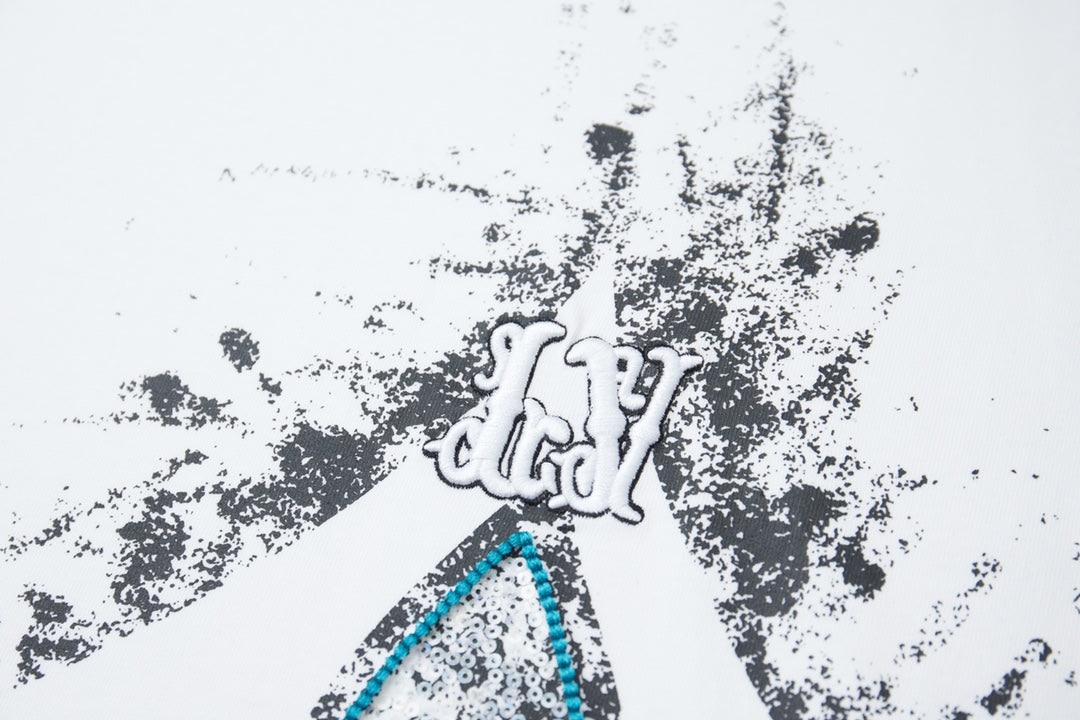 Bead Embroidered T-shirt