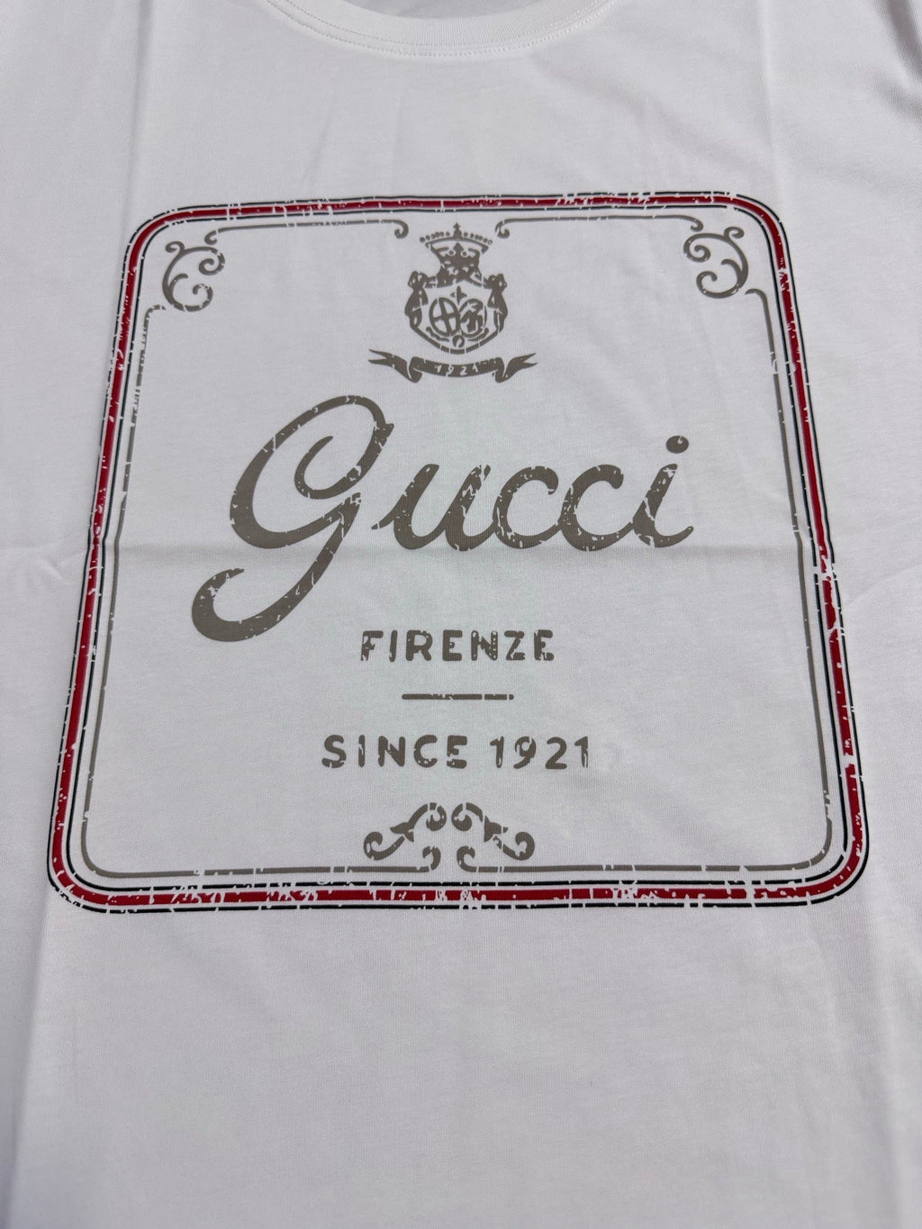 Carefully embellished collection logo printed T-shirt