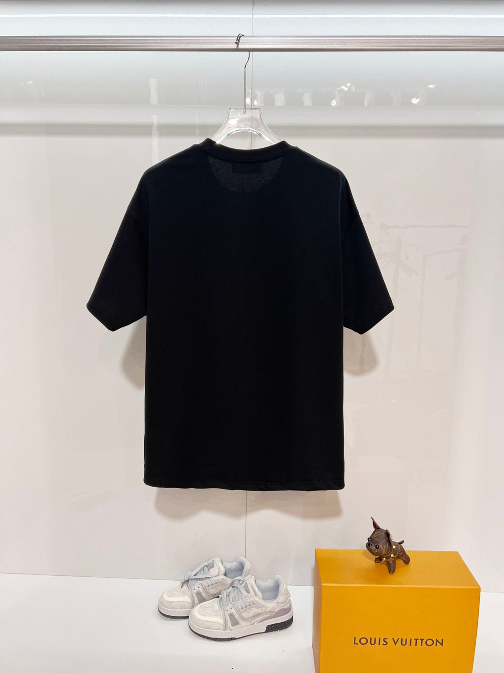 New three-dimensional hot bead heavy embroidery letter short sleeved shirt