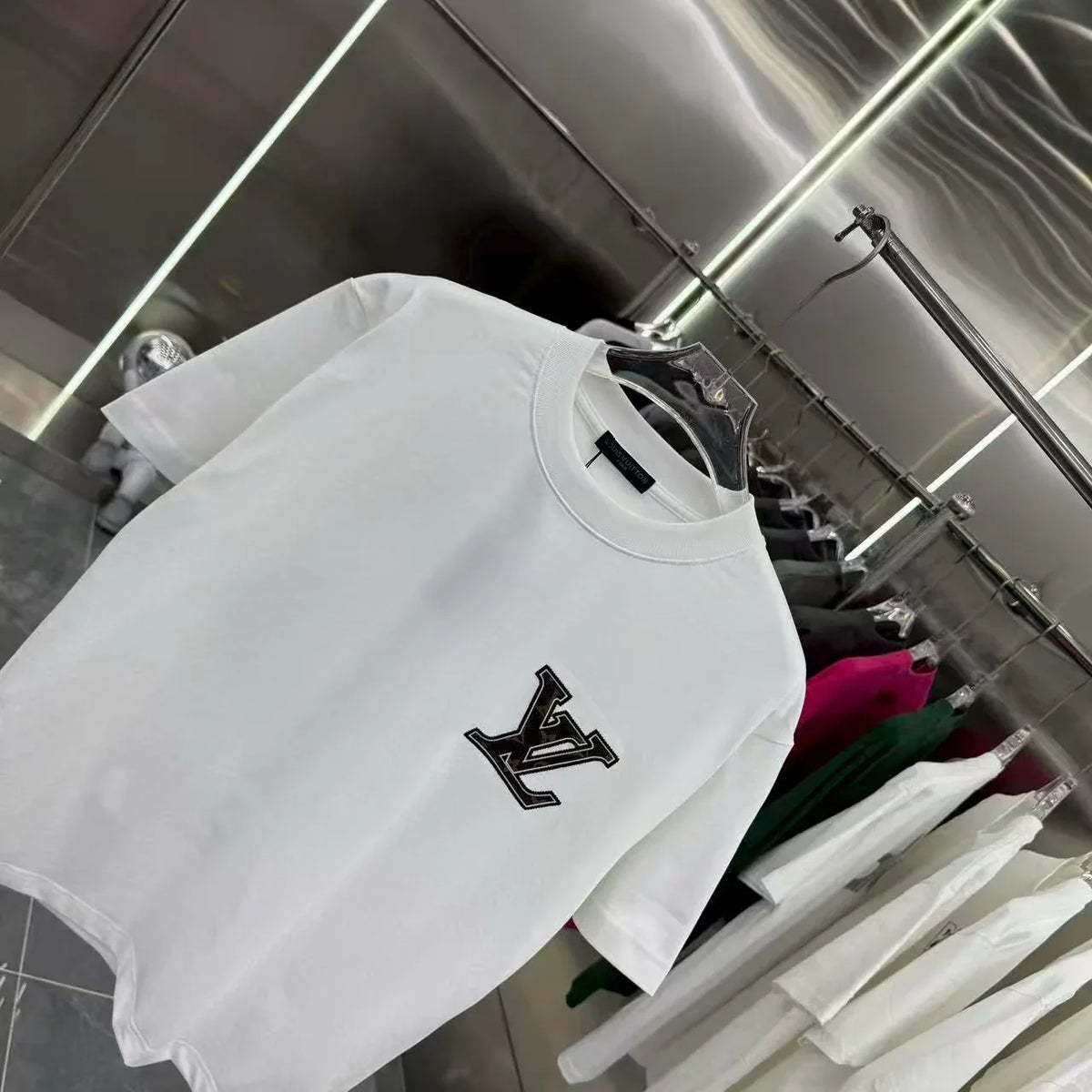New jacquard short sleeved T-shirt