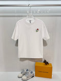 New Embroidered Rose Letter Short Sleeve