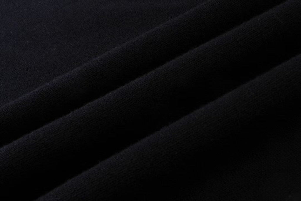 Jacquard knitted cotton short sleeved T-shirt