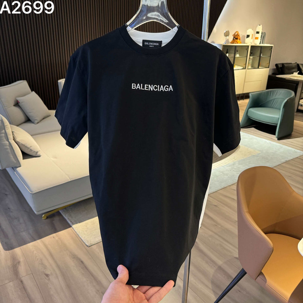 26ss new embroidery craft logo letter short sleeved shirt Heavy craftsmanship