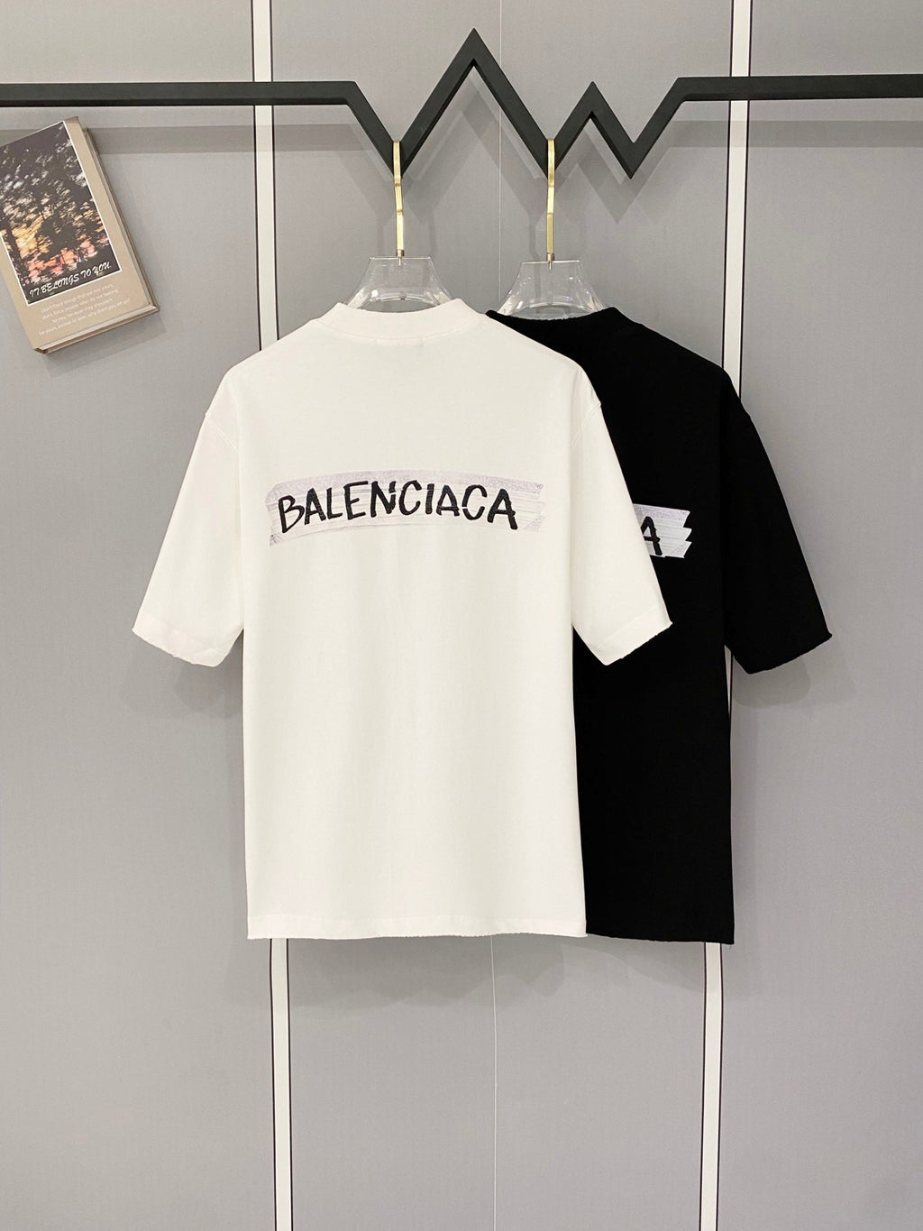 Classic letter printed pure cotton T-shirt -2