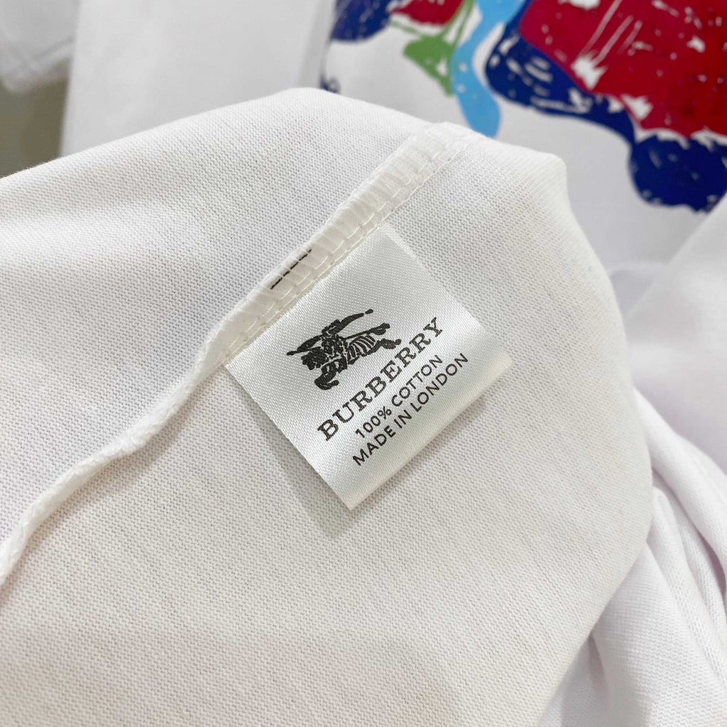 Chest sticker printed logo round neck short sleeved T-shirt 9