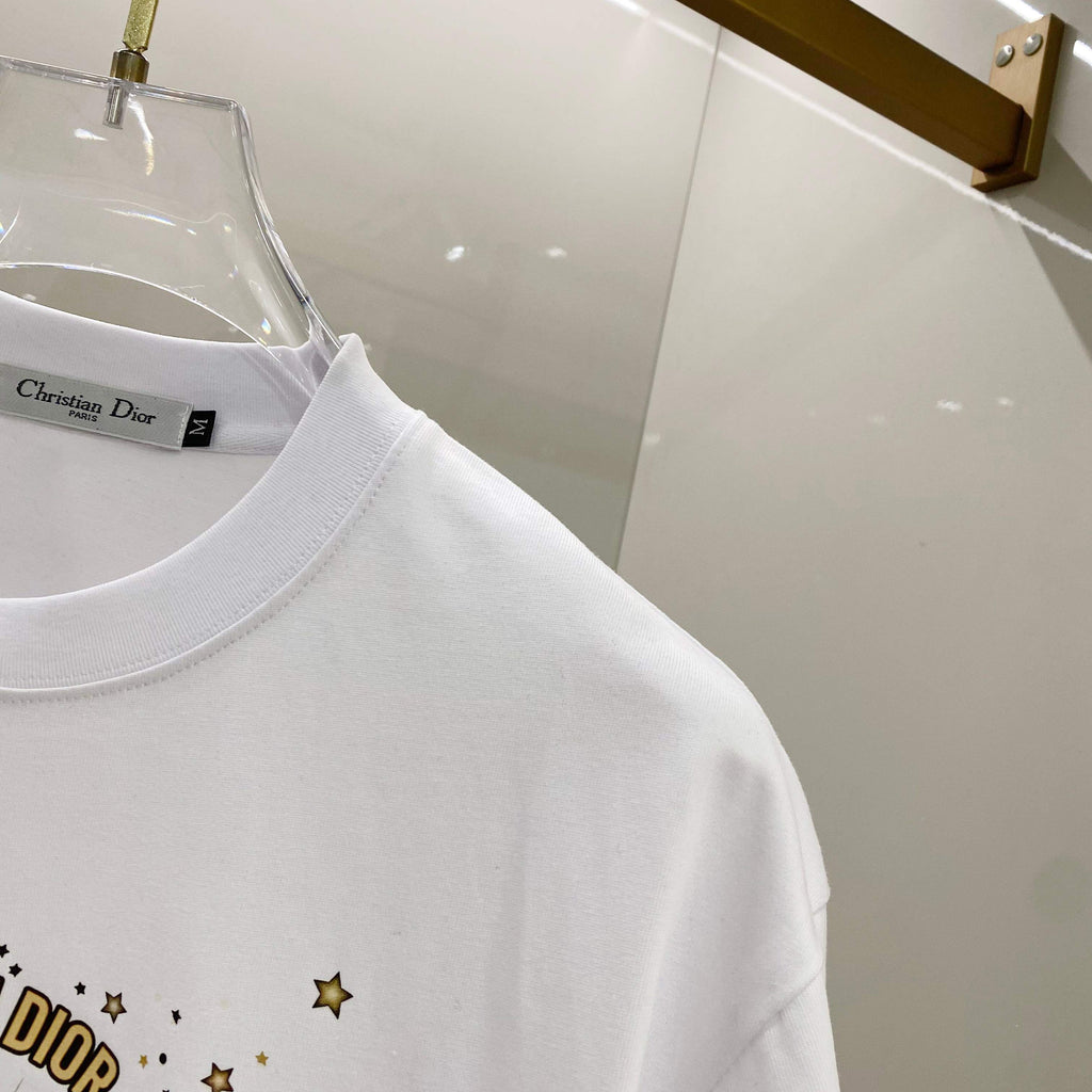 Chest sticker printed logo round neck short sleeved T-shirt 10